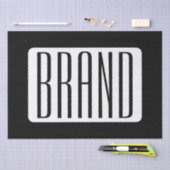 Moderne Naam of bewerkbare Merknaam voor Bedrijf Tissuepapier (Craft)