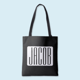 Moderne Naam of bewerkbare Merknaam voor Bedrijf Tote Bag