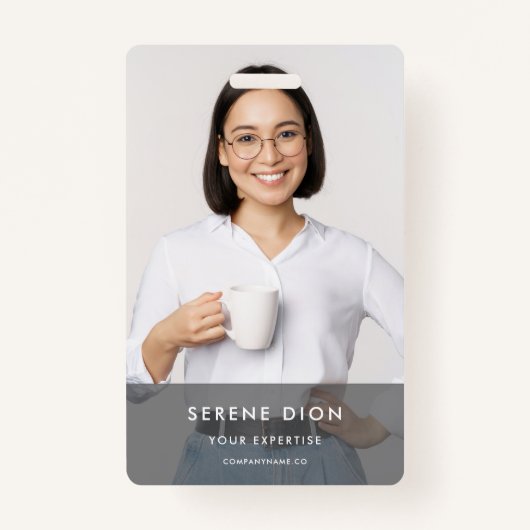 Moderne naam personeelsbedrijf badge (Voorkant)