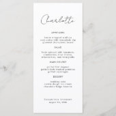 Moderne naam Plaats kaart voor bruiloft (Voorkant)