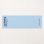 Moderne naam Powder Blue Yoga Mat (Achterkant (horizontaal))