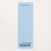 Moderne naam Powder Blue Yoga Mat (Achterkant)