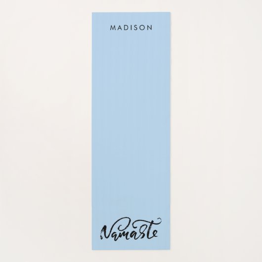 Moderne naam Powder Blue Yoga Mat (Achterkant)
