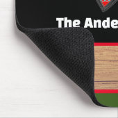 Moderne naam: Rustic Wood Heart Muismat (Hoek)