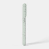 Moderne naam saliegroen iPhone hoesje (Rechterkant)
