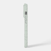Moderne naam saliegroen iPhone hoesje (Linkerkant)