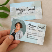 Moderne naam script foto Real Estate Agent Visitekaartje