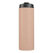 Moderne naam Simple & Stylish Pattern Dusty Roos Thermosbeker (Voorkant)