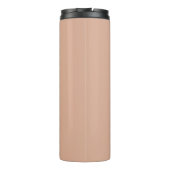 Moderne naam Simple & Stylish Pattern Dusty Roos Thermosbeker (Achterkant)