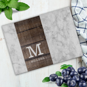 Moderne naam van de familie van marmer en hout, m Snijplank