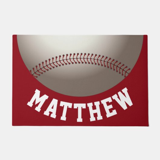 Moderne naam van ontwerp van honkbal-sport deurmat (Voorkant)