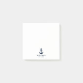 Moderne naam van scheepsankerboot op maat post-it® notes (Voorkant)