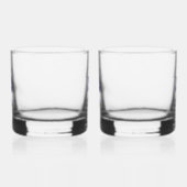 Moderne Naam van Scheepsboot en Scheepslogo Whisky Glas (Rechts)