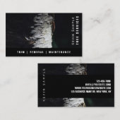 Moderne naam voor het maken van boomstammingen visitekaartje (Voorkant / Achterkant)