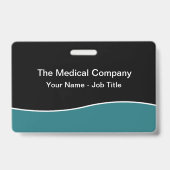 Moderne naamplaatjes voor personeel met minimaal b badge (Achterkant)