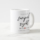 Moderne naar rechts geswipe Gepersonaliseerd Grote Koffiekop (Voorkant rechts)