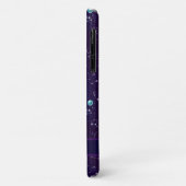 Moderne nachtelijke hemel met sterrenbeeld Paarse  Case-Mate iPhone Case (Achterkant/links)