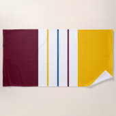 Moderne nachtelijke moerbeenstrips strandlaken (Voorkant)