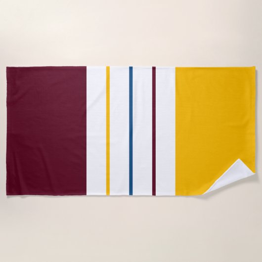 Moderne nachtelijke moerbeenstrips strandlaken (Voorkant)