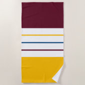 Moderne nachtelijke moerbeenstrips strandlaken (Voorkant)