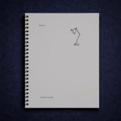 Moderne Nachtelijke Schedel Esthetiek/Nachtlampje Notitieboek