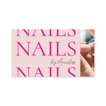 Moderne nagels Blush Roze Social Icon QR-code foto