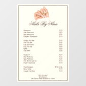 Moderne Nagels Manicure Prijslijst Diensten Raamsticker (Vel)
