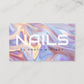 Moderne nagels nageltechnicus stylist visitekaartje (Voorkant)