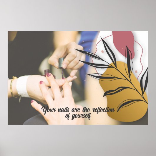 Moderne Nagelsalon Muurprint Poster (Voorkant)