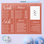 Moderne nagelservices sessie brochure flyer (Enkel)