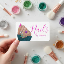 Moderne Nagelstylist Branding Nagel Kunstenaar Chi
