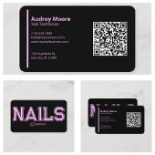 Moderne nageltechnici Sjablonen Visitekaartje