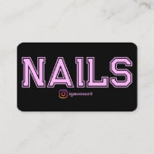 Moderne nageltechnici Sjablonen Visitekaartje (Achterkant)