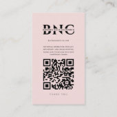 Moderne Nail Artist Beauty Salon Roze Instagram Visitekaartje (Achterkant)