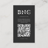 Moderne Nail Artist Nail Salon Monogram Instagram Visitekaartje (Achterkant)