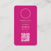 MODERNE NAIL ARTIST NAIL TECH SCHOONHEIDSSALON ROZ VISITEKAARTJE (Achterkant)