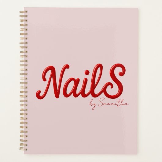 Moderne Nail Salon Artiest Planner (Voorkant)
