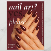 Moderne Nail Tech Schoonheidssalon Flyer (Voorkant)