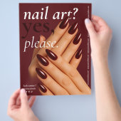 Moderne Nail Tech Schoonheidssalon Flyer (Hand)