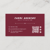 Moderne Nail Technician Nail Art Studio Nail Artis Visitekaartje (Achterkant)