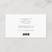 Moderne Nail Technician Nail Salon Foto Visitekaartje (Achterkant)