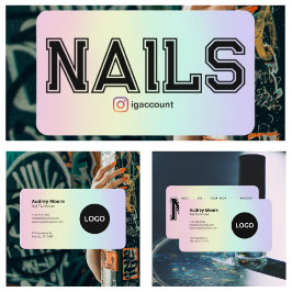 Moderne Nail-technicus Visitekaartje