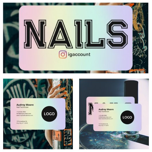 Moderne Nail-technicus Visitekaartje