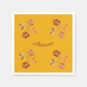 Moderne najaarskleuren laten papier droog napt servet (Voorkant)