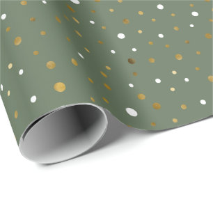 Moderne namaak folie stippen Kerst vakantie cadeau Cadeaupapier