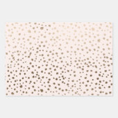 Moderne namaak goud & blush roze stippenpatroon inpakpapier vel (Voorkant)