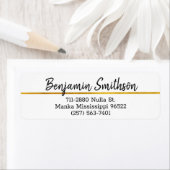      Moderne namaak gouden luxe aangepaste retoura Etiket (Insitu)