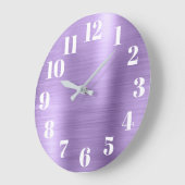 Moderne namaak licht amethyst paarse folie grote klok (Hoek)