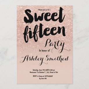 Moderne namaak roze gouden glinsterende typografie kaart