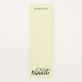 Moderne Namaste Naam Citrien Witte Yogamat